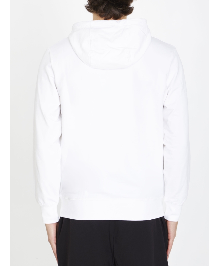 CP COMPANY - White cotton hoodie