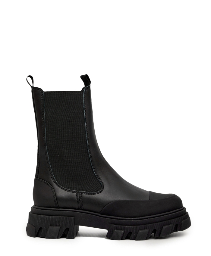 GANNI - Leather Chelsea boots