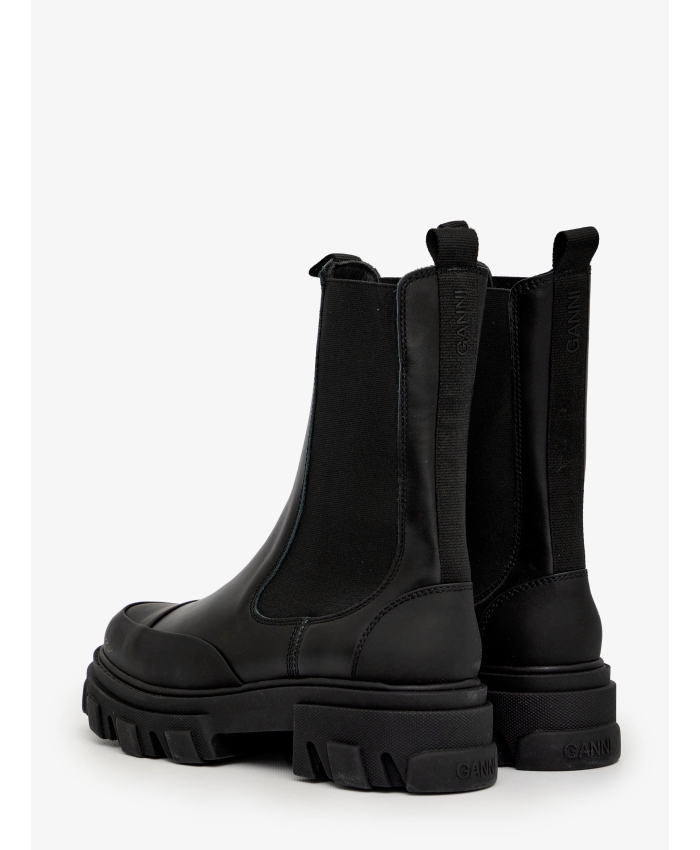 GANNI - Leather Chelsea boots