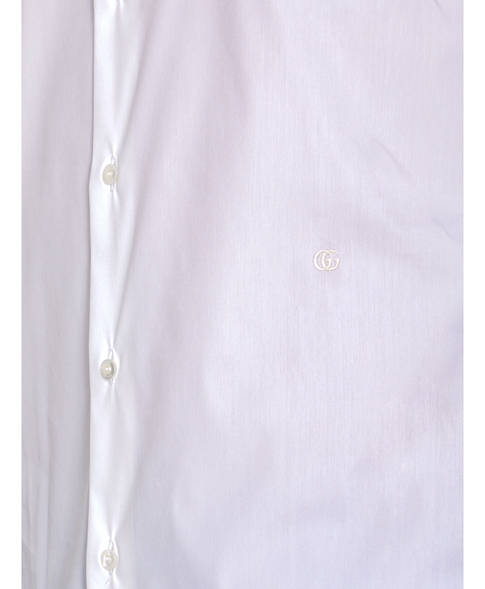 GUCCI - Camicia in popeline di cotone stretch