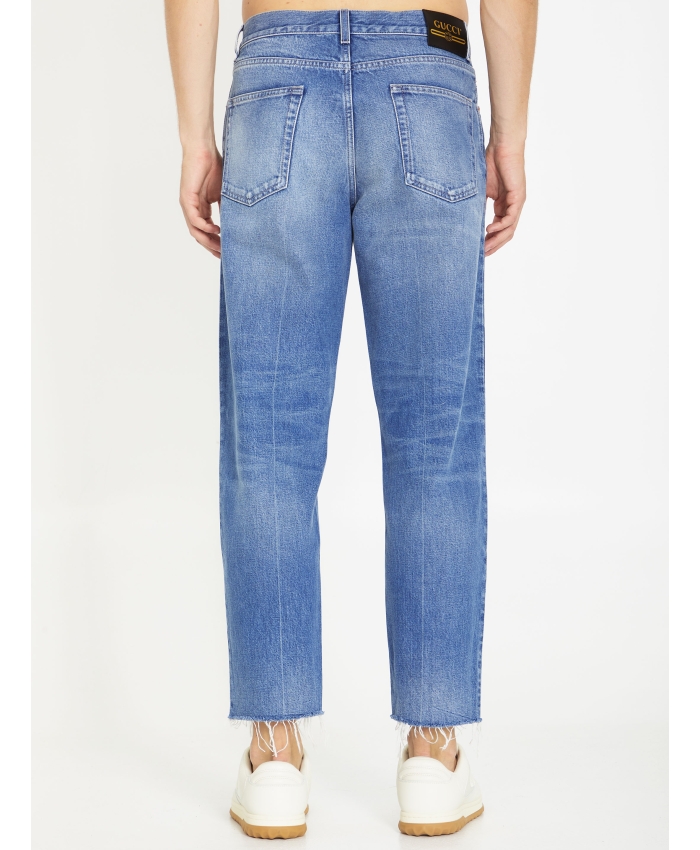 GUCCI - Washed-out denim jeans