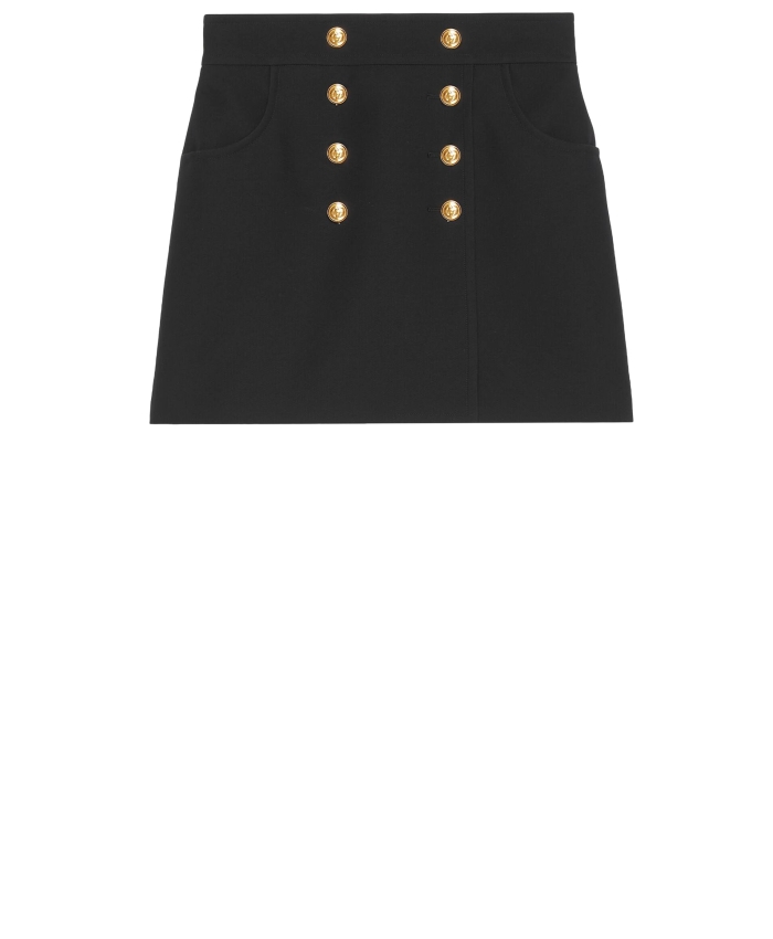 GUCCI - Wool and silk crepe skirt