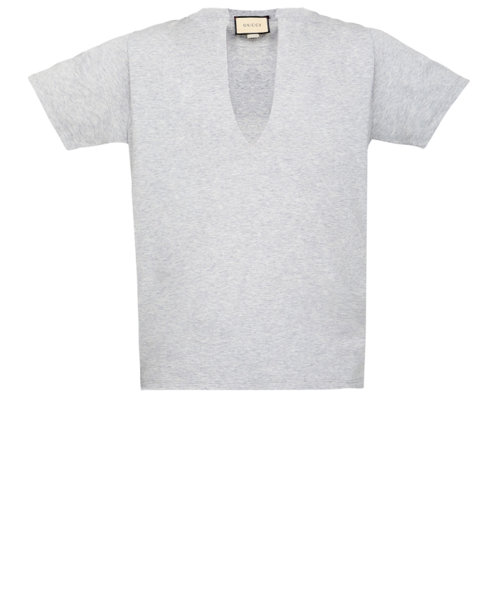 GUCCI - T-shirt in cotone grigio