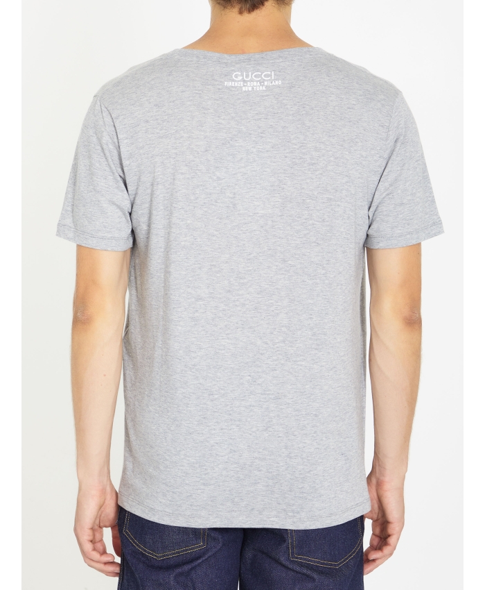 GUCCI - Grey cotton t-shirt