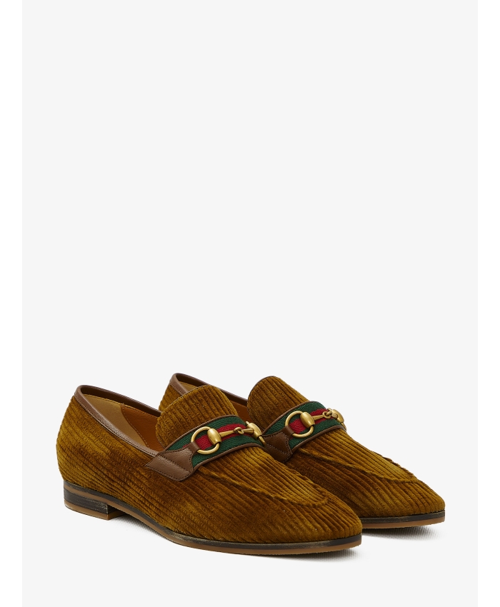 GUCCI - Corduroy loafers with Horsebit