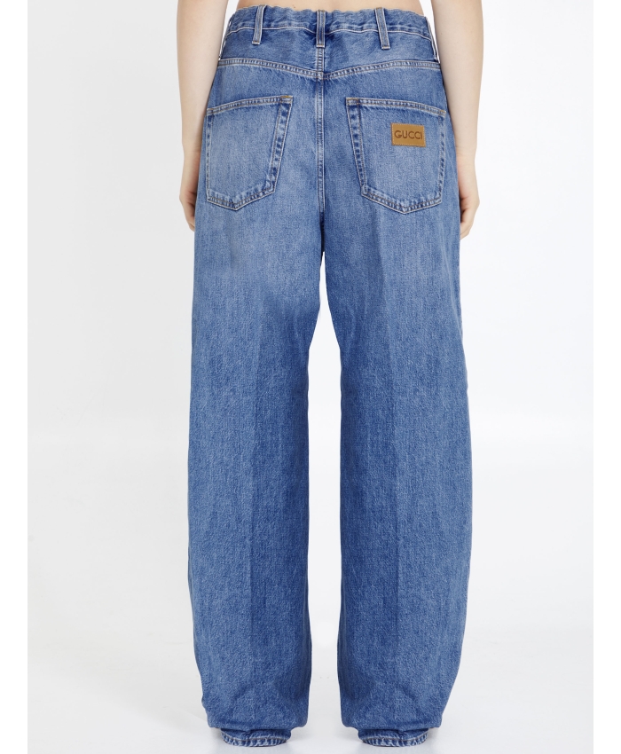 GUCCI - Jeans baggy in denim