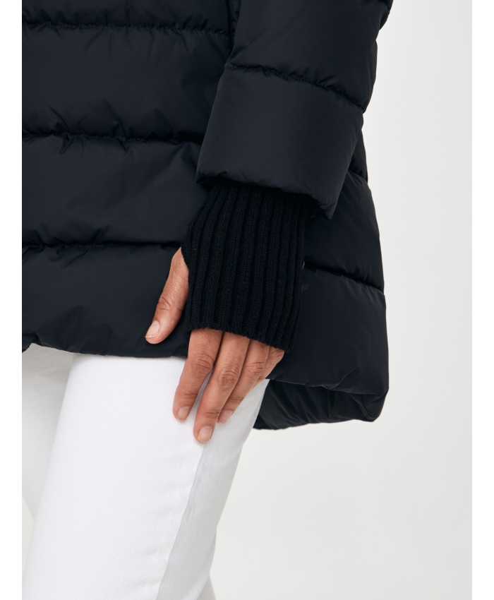 HERNO - Black quilted down jacket