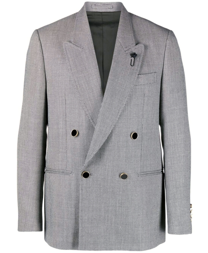 LARDINI - Double-breasted wool jacket
