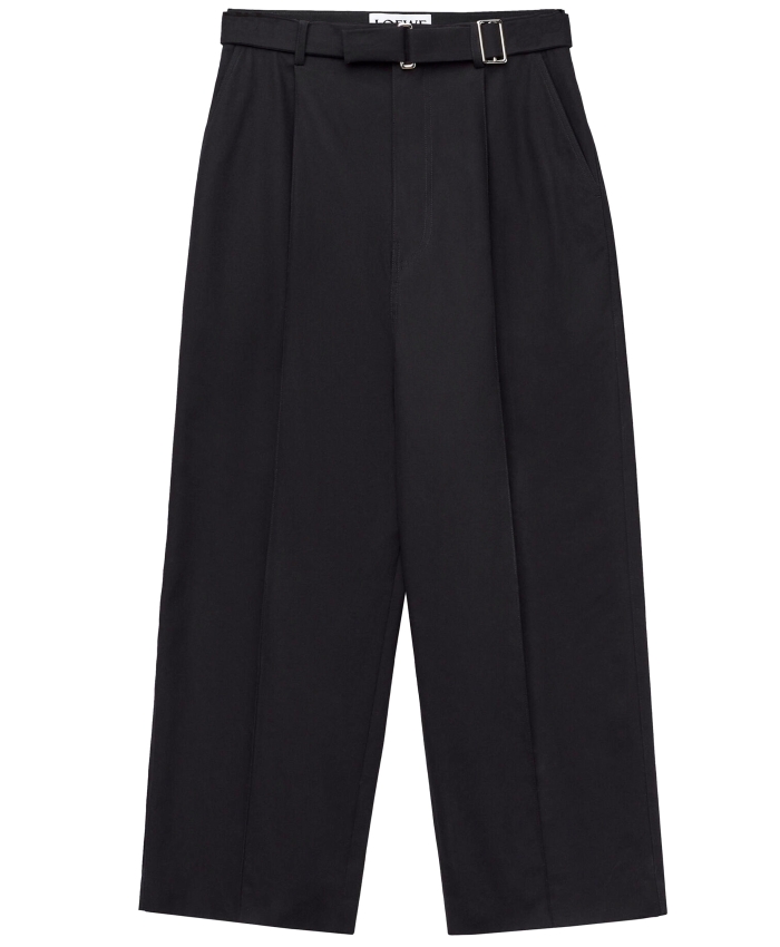 LOEWE - Pantaloni in cotone nero