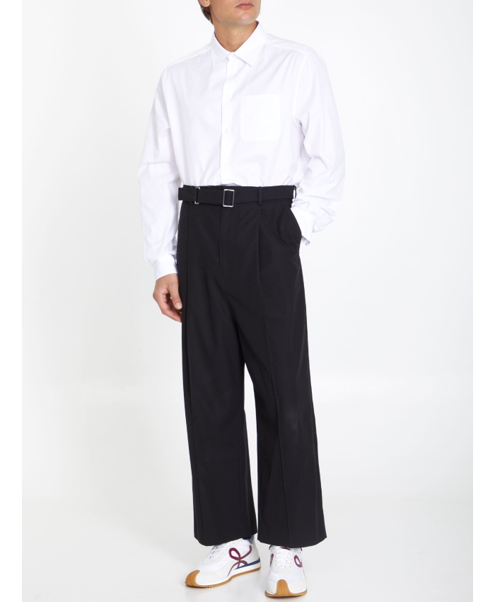 LOEWE - Pantaloni in cotone nero