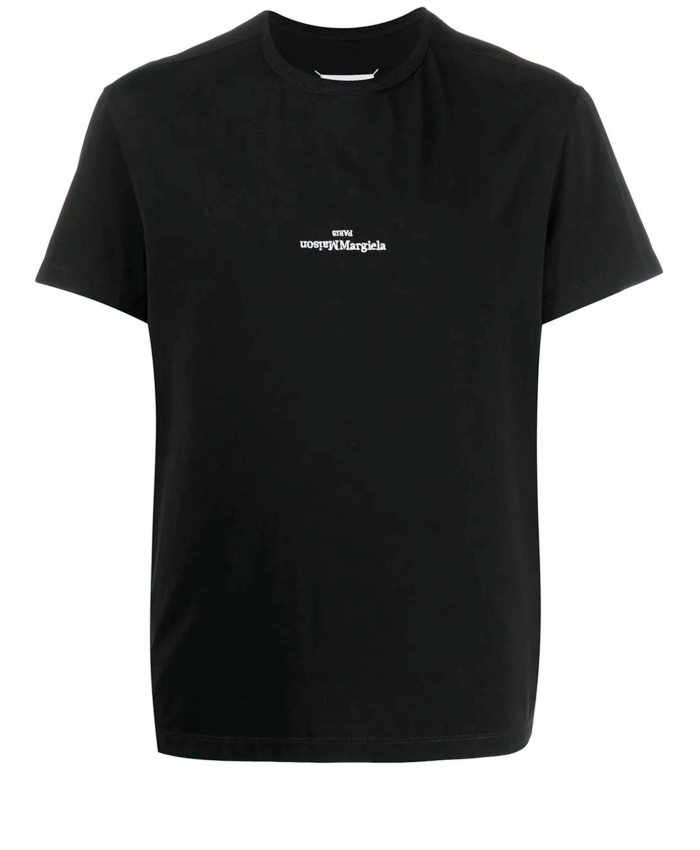 MAISON MARGIELA - Black cotton t-shirt
