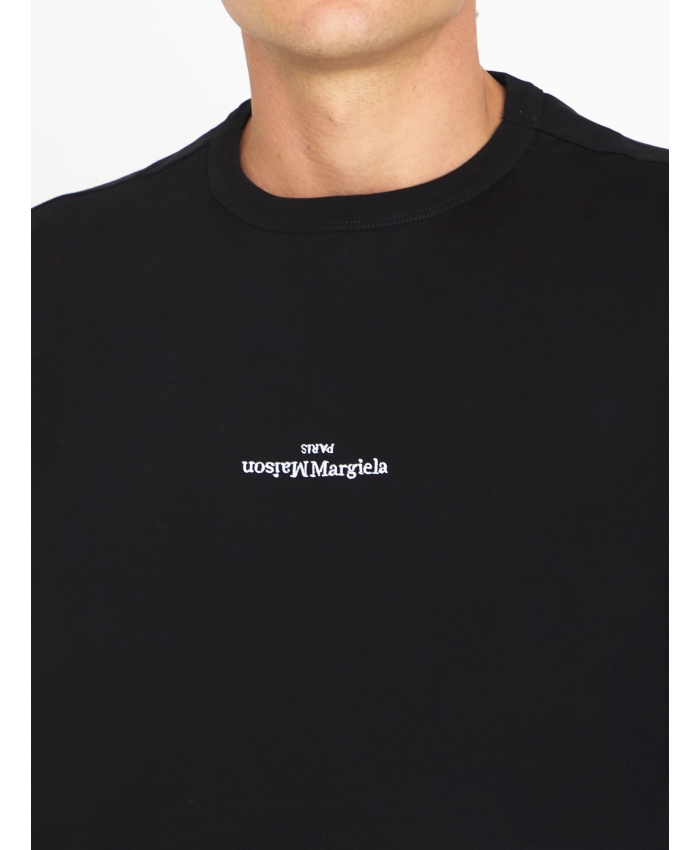 MAISON MARGIELA - T-shirt in cotone nero