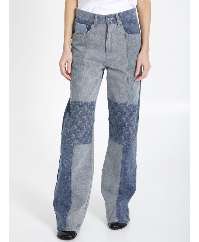 MARINE SERRE - Jeans in denim patchwork