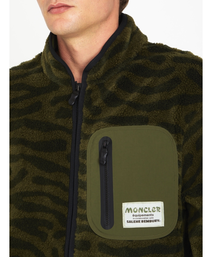 MONCLER X SELEHE BEMBURY - Teddy zip-up sweatshirt