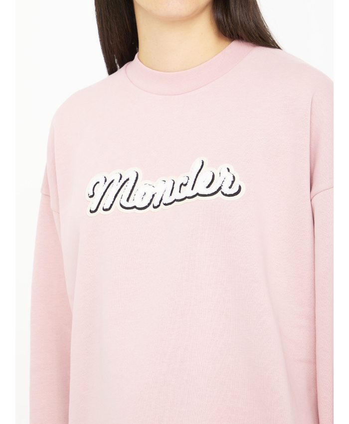 MONCLER - Cotton sweatshirt with logo