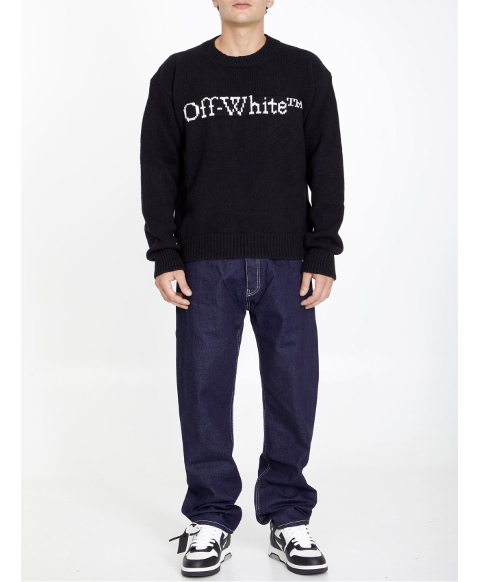 OFF WHITE - Off embroidery jeans