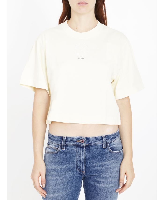 OFF WHITE - T-shirt Small Arrow Pearls