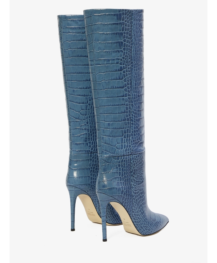 PARIS TEXAS - Light-blue leather boots