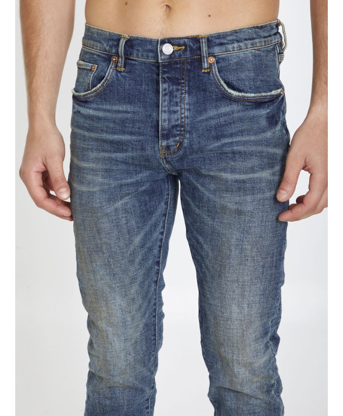 PURPLE BRAND - Jeans slim in denim blu
