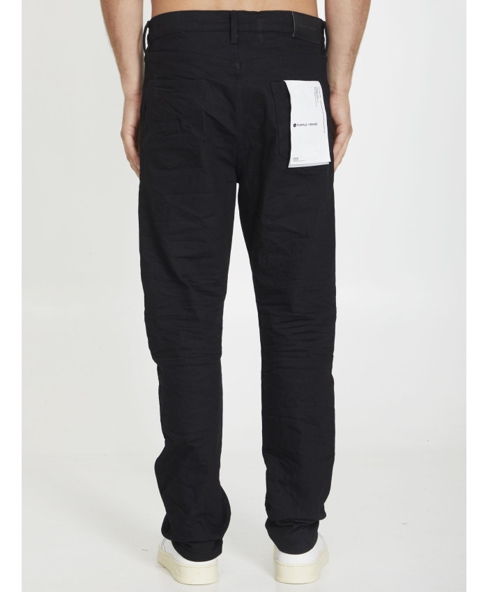 PURPLE BRAND - Slim jeans in black denim