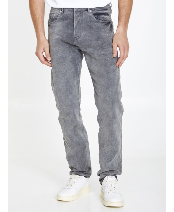 PURPLE BRAND - Jeans slim in denim grigio