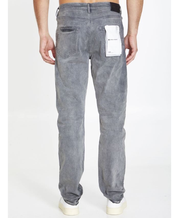 PURPLE BRAND - Jeans slim in denim grigio