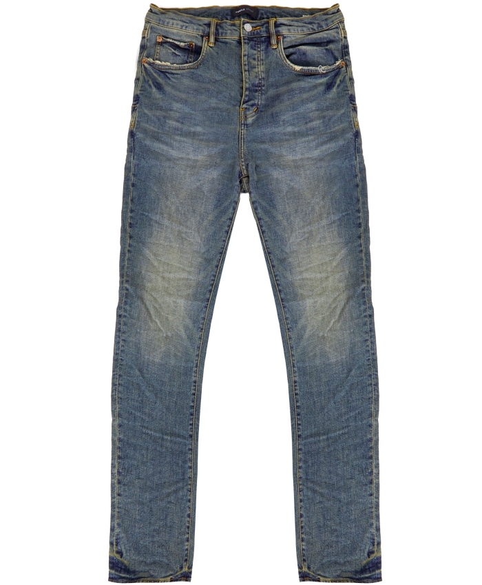 PURPLE BRAND - Jeans slim in denim azzurro