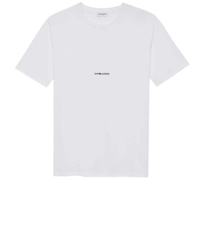 SAINT LAURENT - T-shirt in cotone con logo
