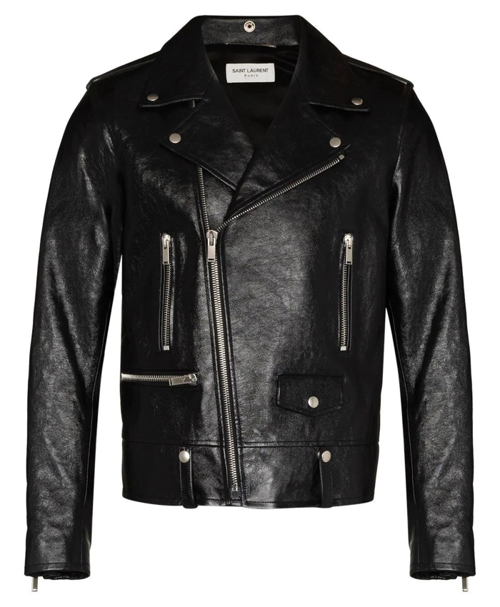SAINT LAURENT - Leather biker jacket