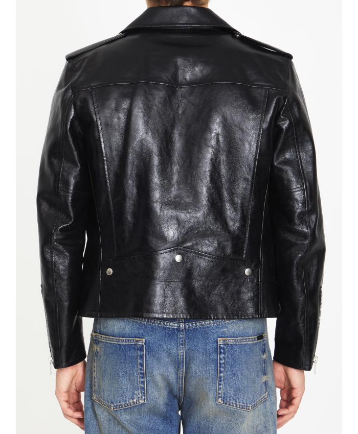SAINT LAURENT - Leather biker jacket