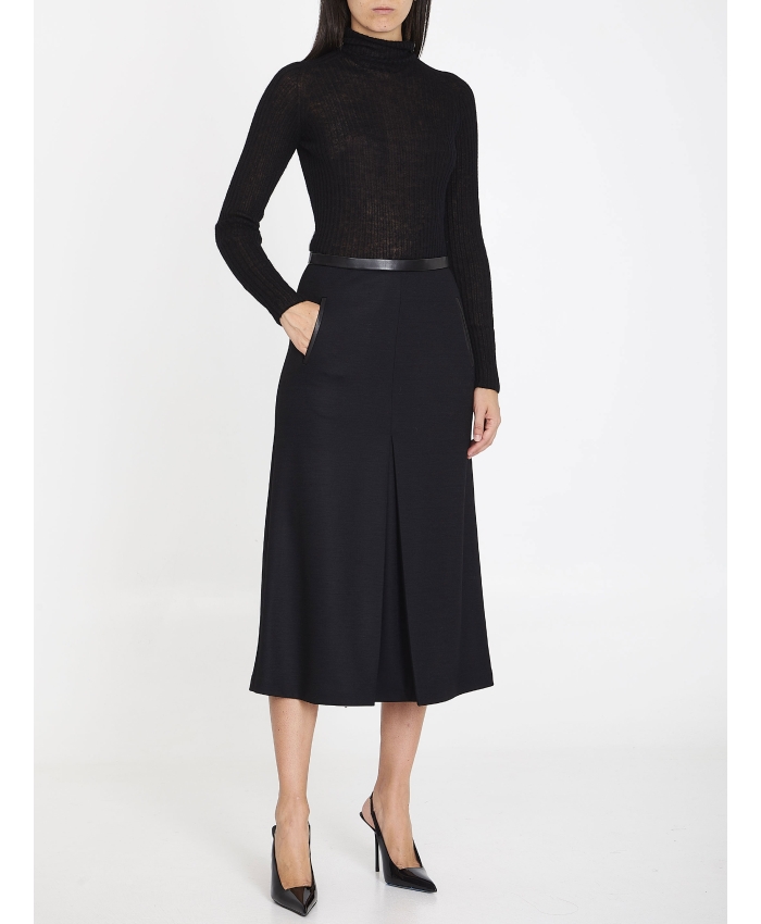 SAINT LAURENT - Midi skirt in wool