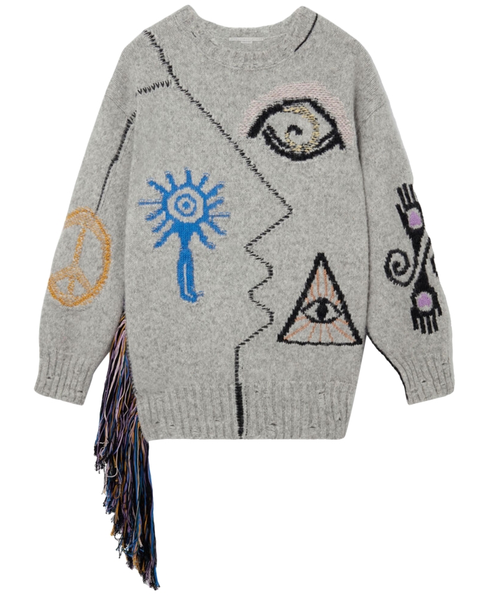 STELLA MCCARTNEY - Folk embroidery jumper