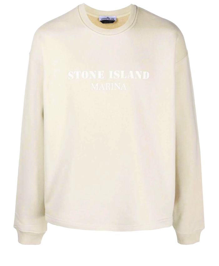 STONE ISLAND - Felpa in cotone con logo