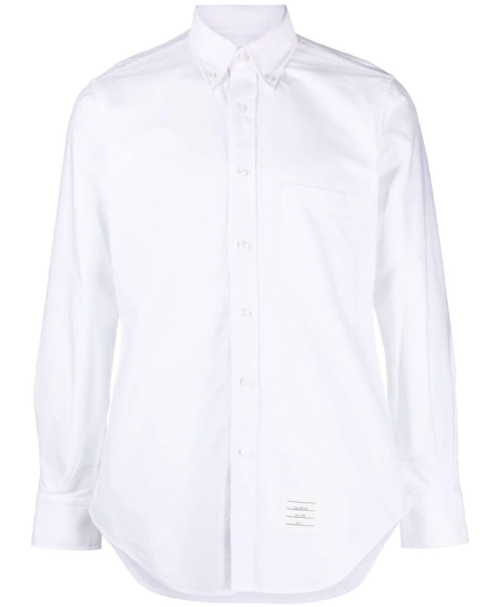 THOM BROWNE - Camicia in cotone bianco