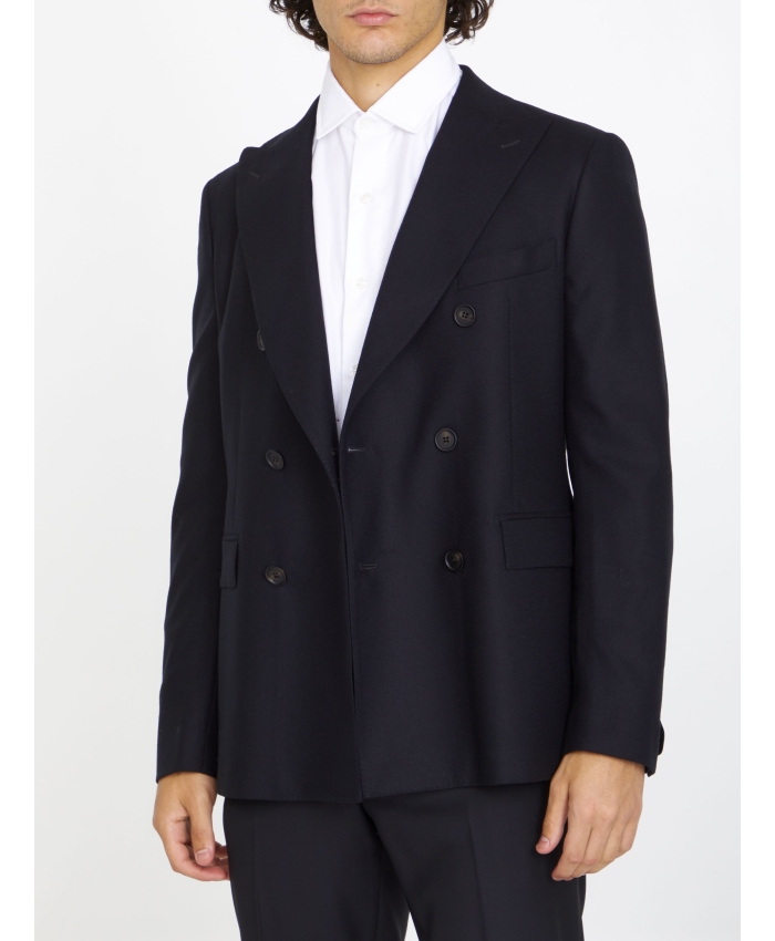 TONELLO - Double-breasted jacket in wool