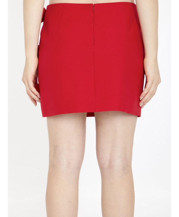 VALENTINO GARAVANI - Crepe Couture miniskirt