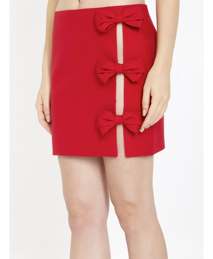 VALENTINO GARAVANI - Crepe Couture miniskirt