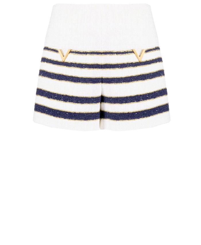 VALENTINO GARAVANI - Mariniere Tweed shorts