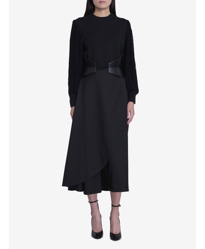 ALAIA - Pullover with fringed sleeves