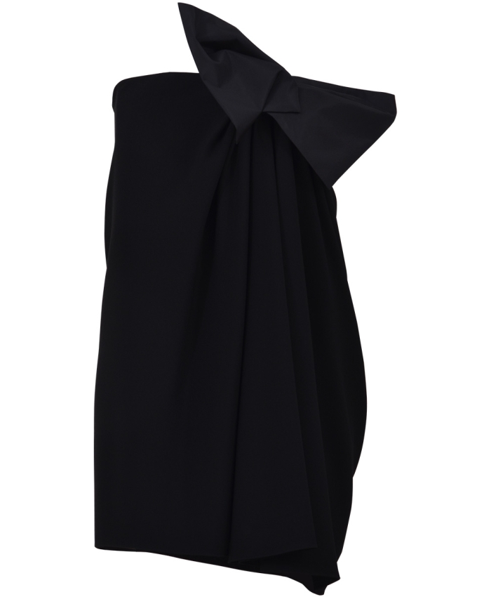 SAINT LAURENT - Mini Black Dress with Bow