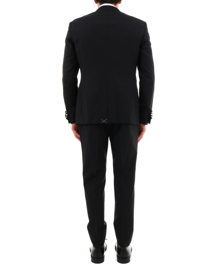 TONELLO - Black mohair wool suit