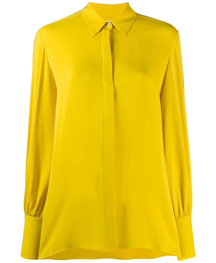 THE ROW - Yellow Silk Shirt