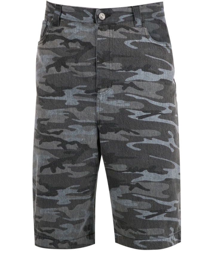 BALENCIAGA - Camouflage Bermuda shorts