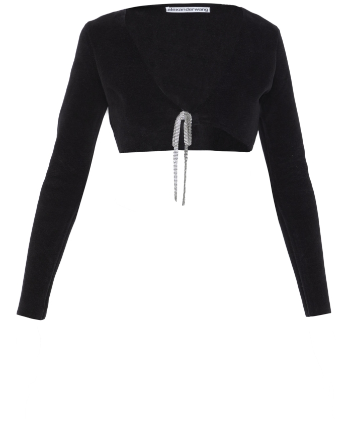 ALEXANDER WANG - Cropped cardigan in cotton