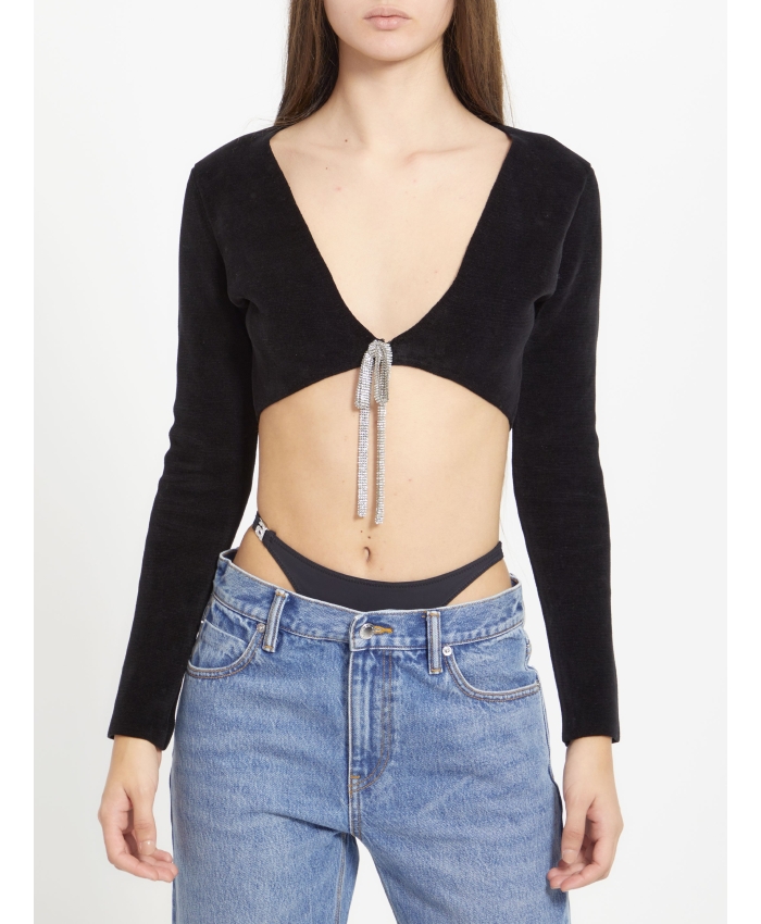 ALEXANDER WANG - Cropped cardigan in cotton