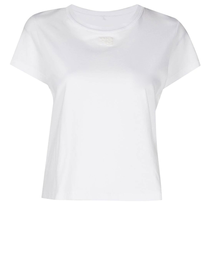 ALEXANDER WANG - T-shirt bianca con logo