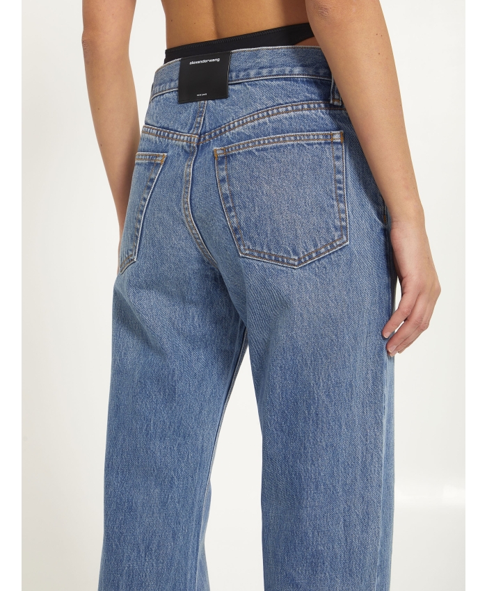 ALEXANDER WANG - Jeans con dettaglio cinturini