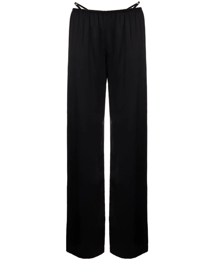 ALEXANDER WANG - Silk trousers with straps