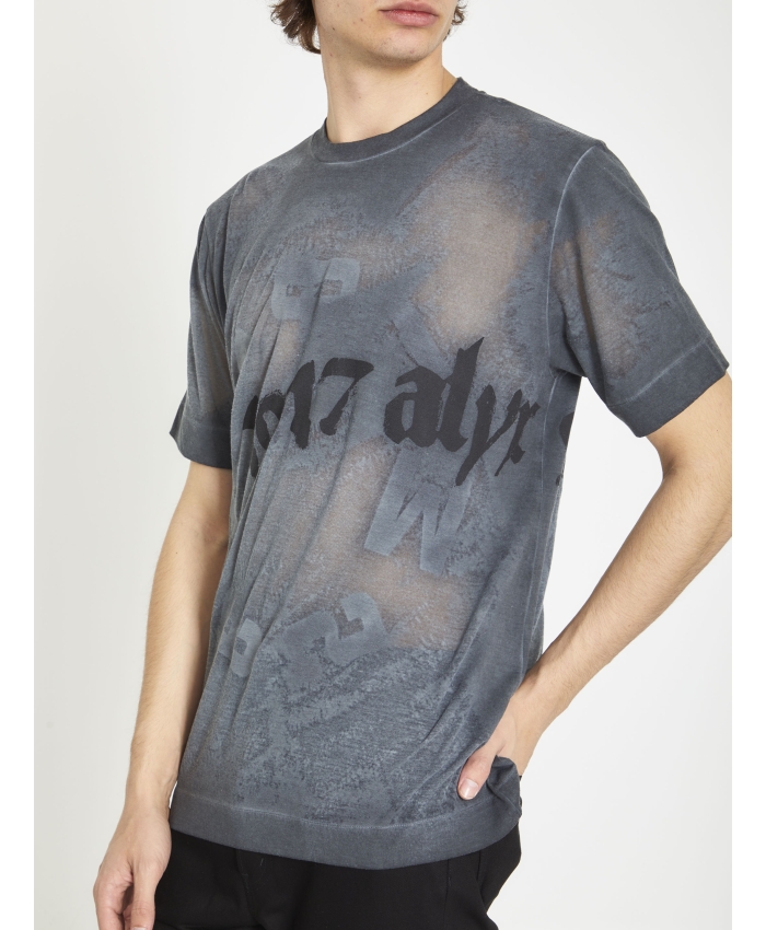 ALYX - T-shirt grafica trasparente
