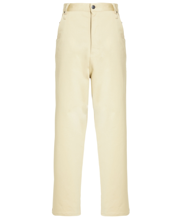 AMI PARIS - Beige cotton trousers